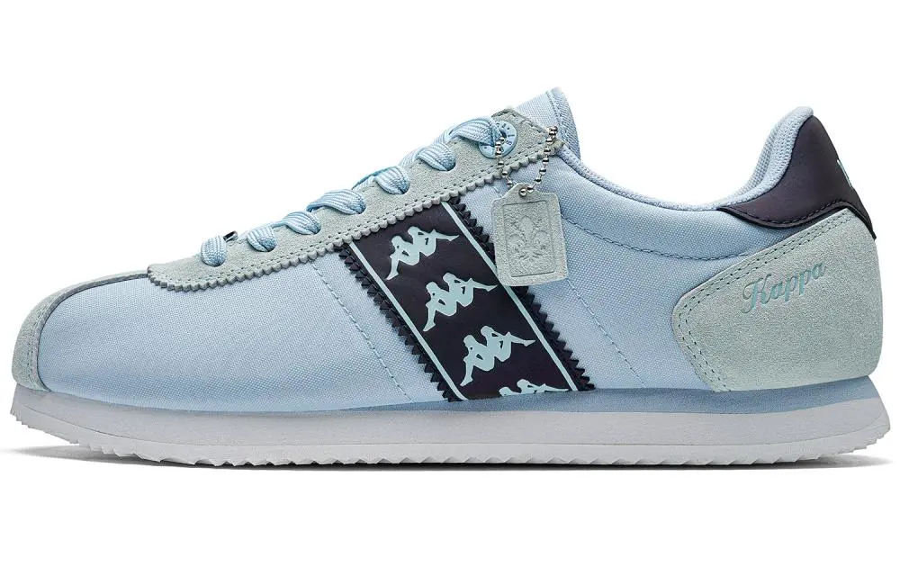 Kappa Urban Sports Back to Back Anti Slip Wear Resistant Low Top Skateboard Shoes Unisex Moon Sea Blue, Blue