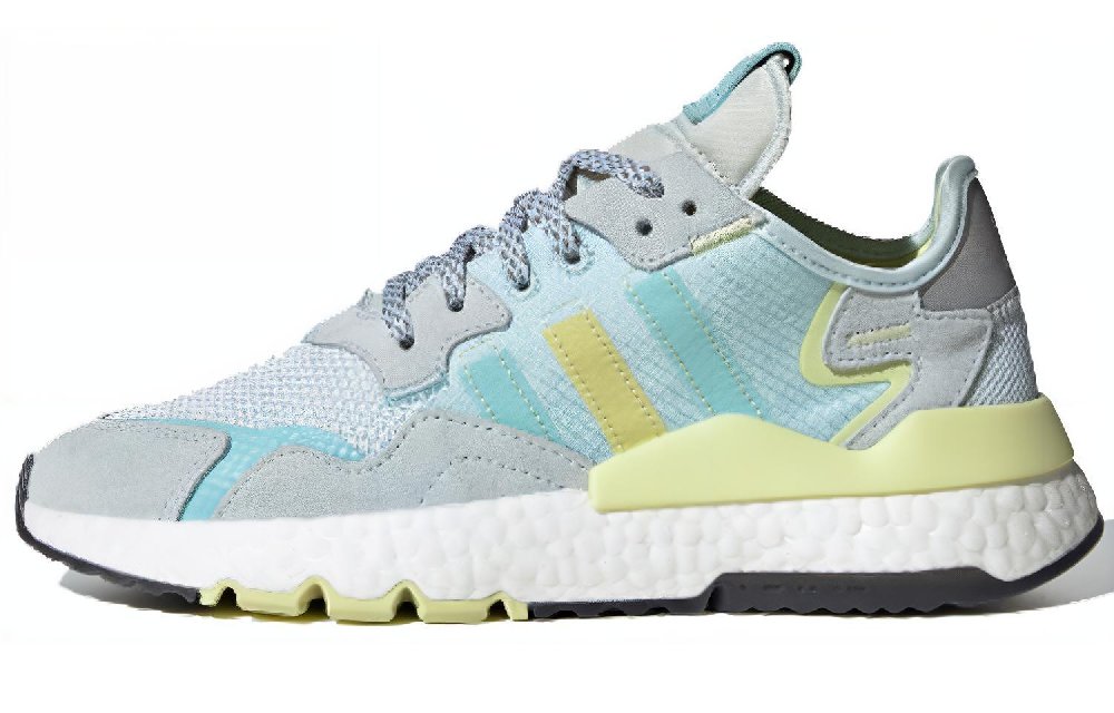 Adidas Originals Nite Jogger 'Gray Blue Yellow' Women's
