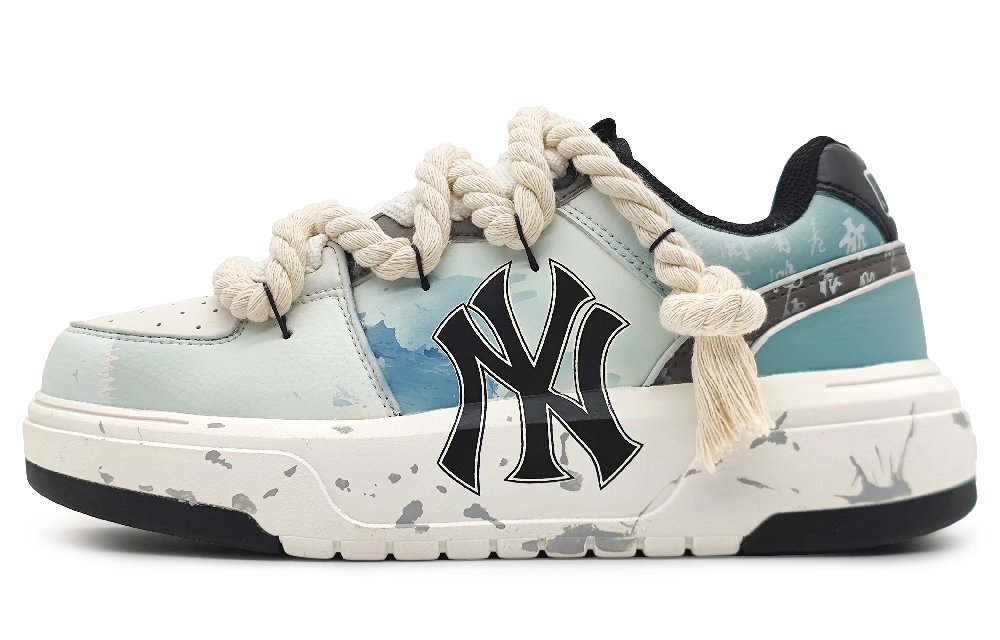 MLB Chunky Liner Low Top Skateboard Shoes Unisex Blue Teal
