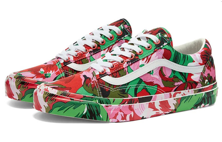 Vans Old Skool Kenzo Floral Red White