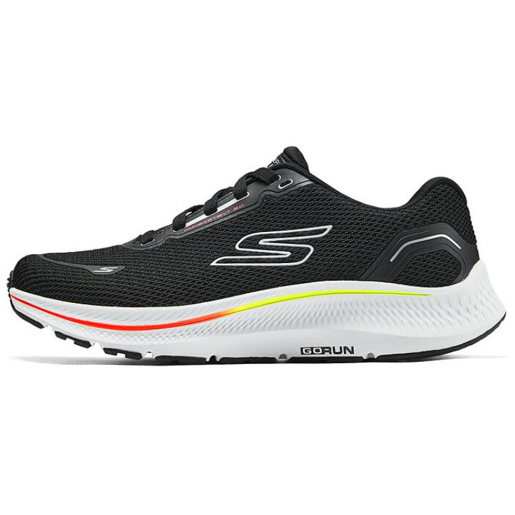 Skechers GO RUN Low Top Training Shoes Men's Black White