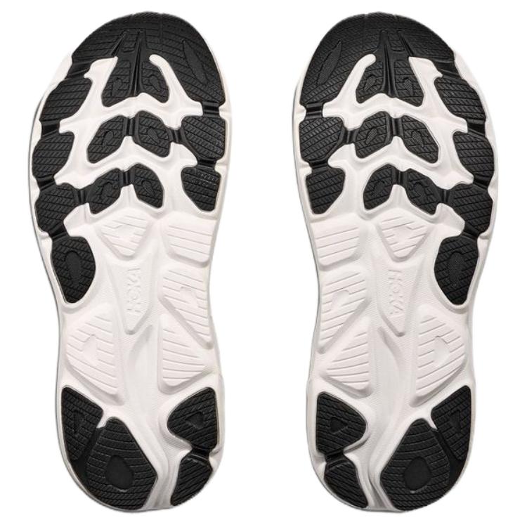 HOKA ONE ONE Anti Slip Wear Resistant Low Top Casual Running Shoes Men's Black White