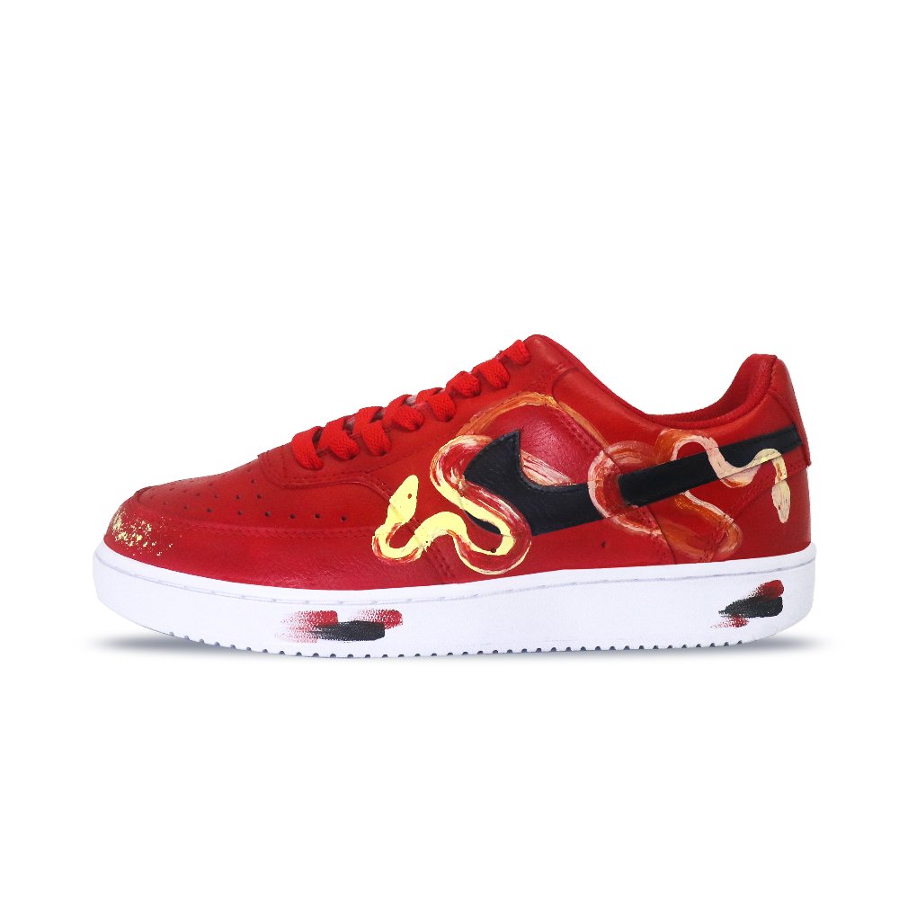 Nike Court Vision 1 Low top Skateboard Shoes Men's Red