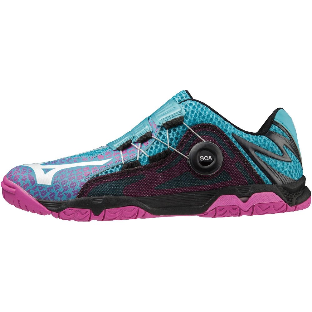 Mizuno Wave Medal Low Top Upper Height Table Tennis Shoes Unisex Light Blue