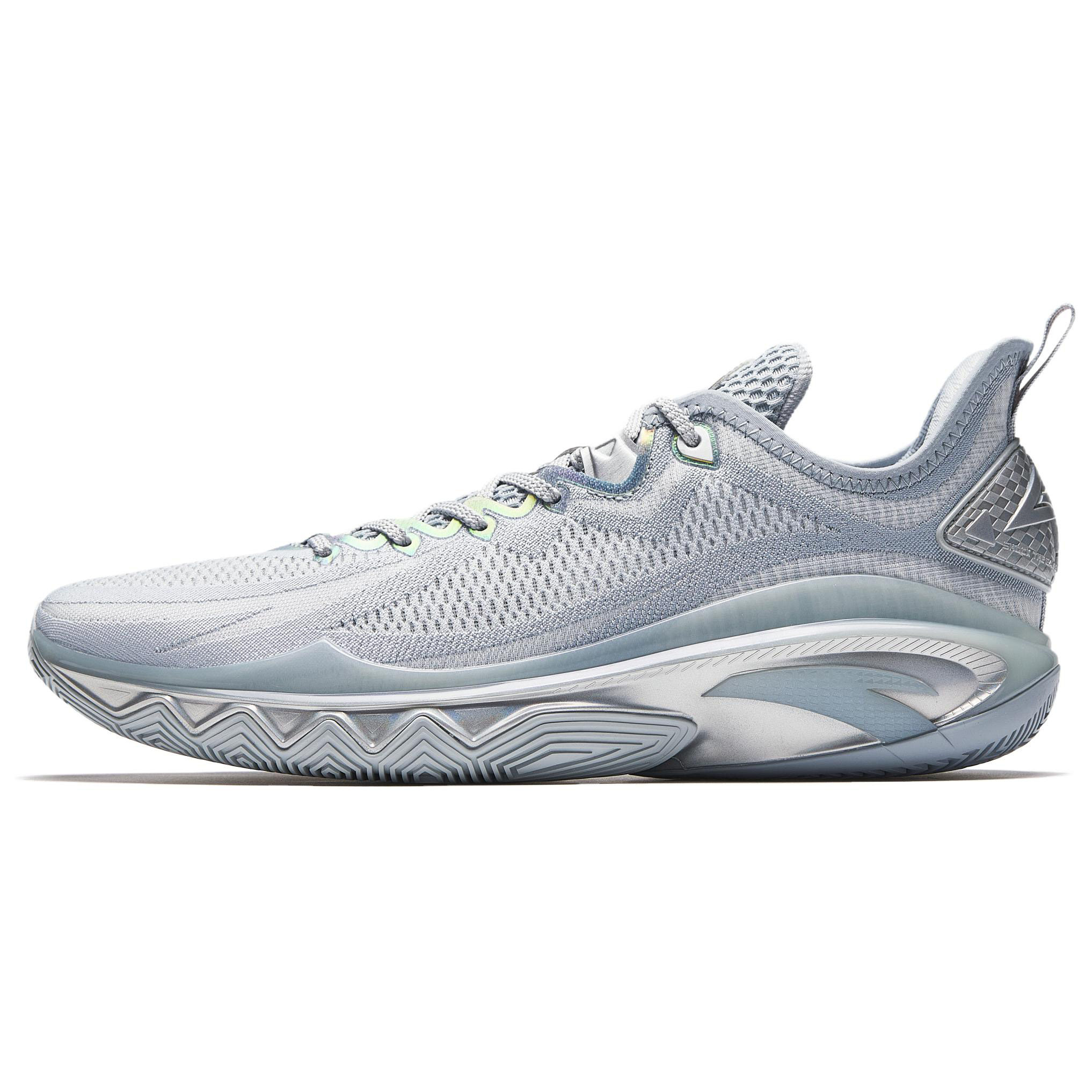 Anta Swagger 2 Cushioning, Abrasion Resistant, And Resilient Properties Low top Basketball Shoes Men's Gray Silver
