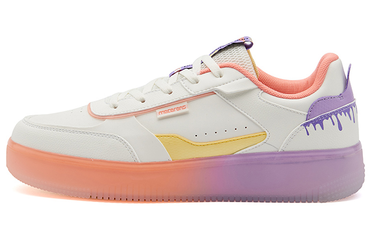 361° Breathable Low-Top Skateboard Shoes Women's White Purple