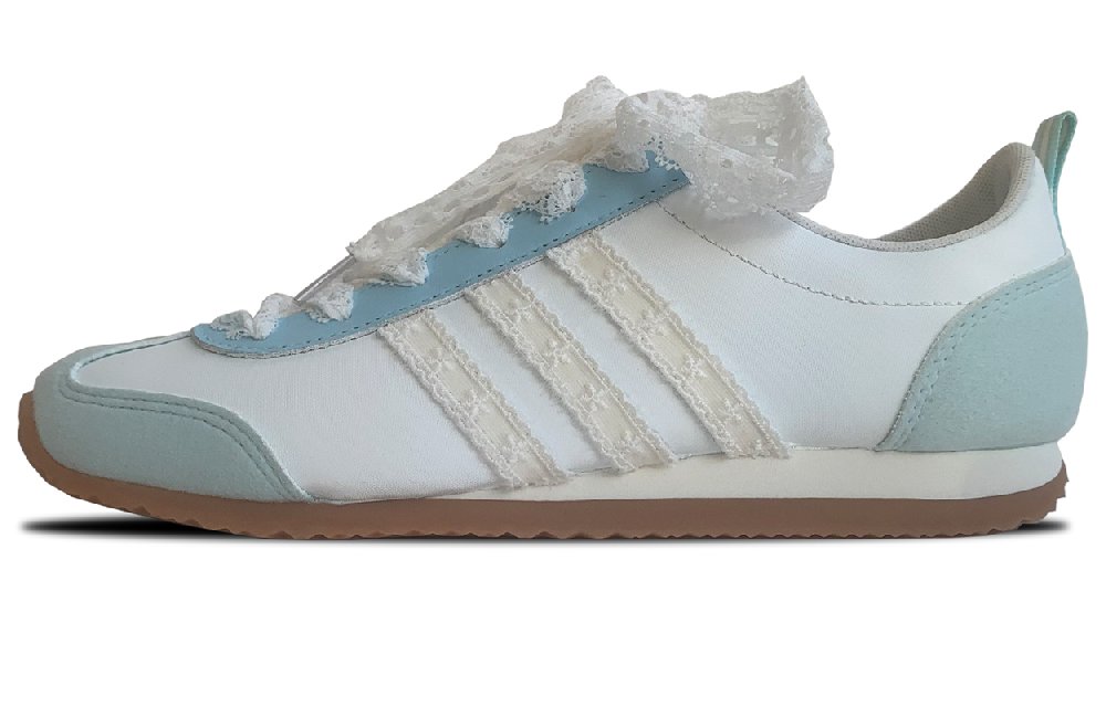 Adidas VS JOG 2.0 Breathable And Lightweight Low Top Casual Shoes Unisex Blue White