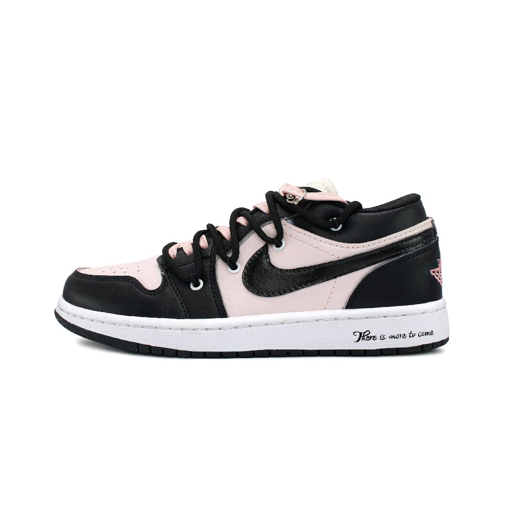 JORDAN Air JORDAN 1 Vintage Basketball Shoes Women's Low-Top Black Pink