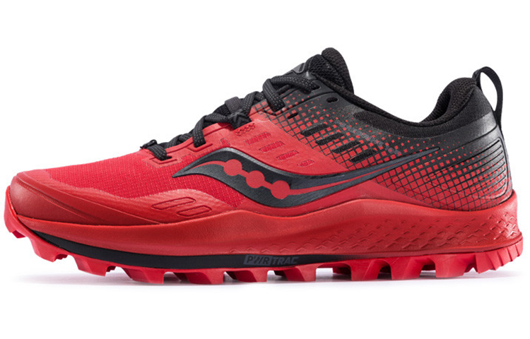 Saucony Cushioned Anti-Slip And Wear-Resistant Lightweight Low-Top Training Running Shoes Men's Red Black