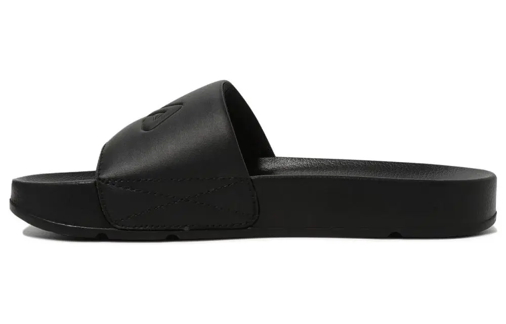 FILA DRIFTER Rubber Sole Abrasion Resistant Slide Slippers Unisex Black Korean Style