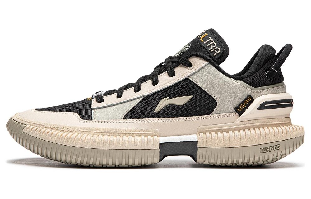 LiNing Badfive 3 Broken Five 3 Ultra Low Anti-Slip Wear-Resistant Low-Top Basketball Shoes Men's Beige Black