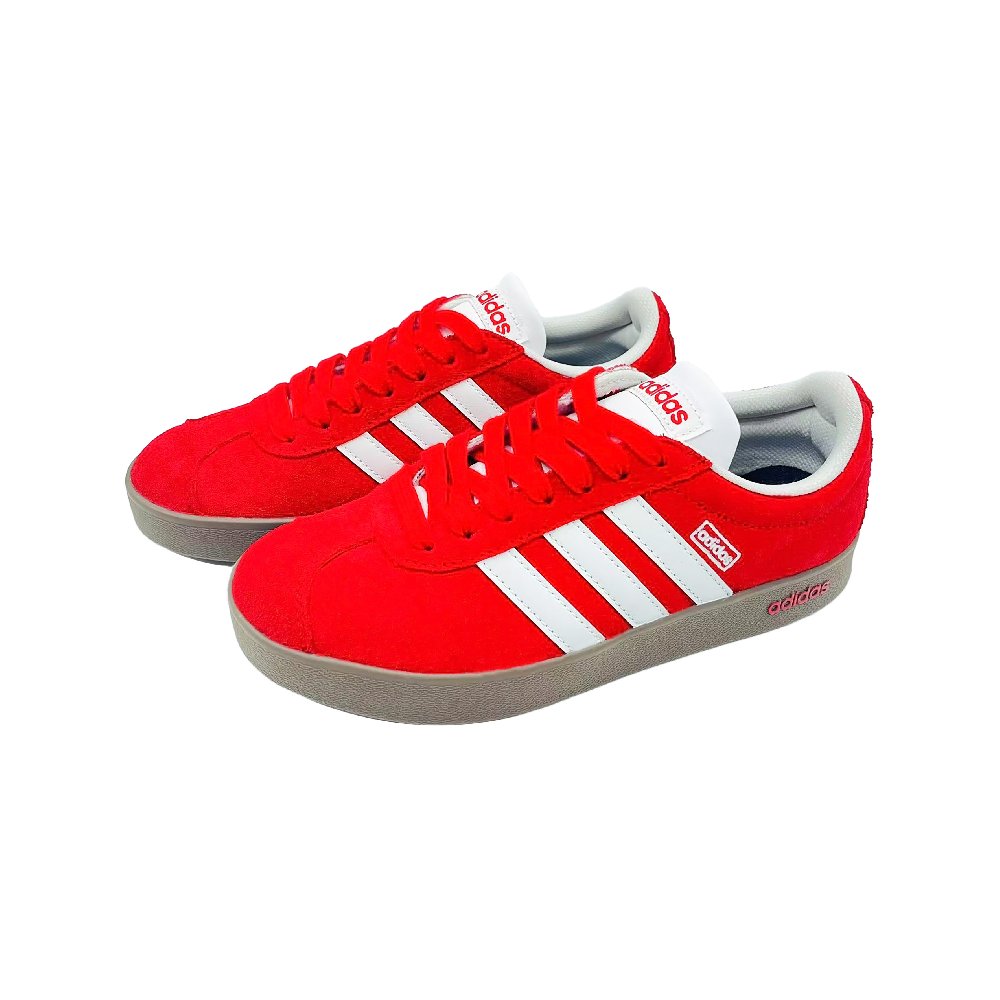 Adidas Neo VL Court 2.0 Blush Melody, Casual Style Non slip Lightweight Low Top Skateboard Shoes Unisex Red White