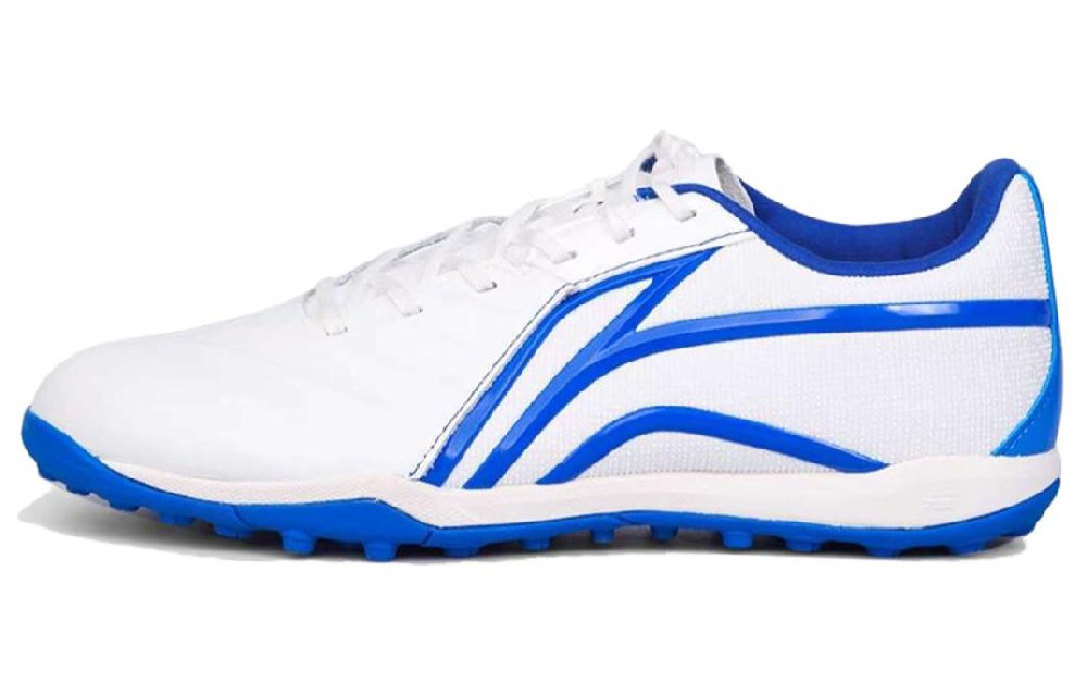 LiNing Cushioning Anti-Slip And Wear-Resistant Soccer Shoes Men's White Blue