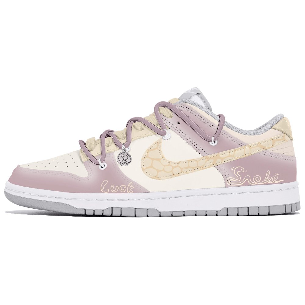 Nike Dunk Abrasion Resistant Slip Resistant Low Top Skateboard Shoes Men's Pink Purple