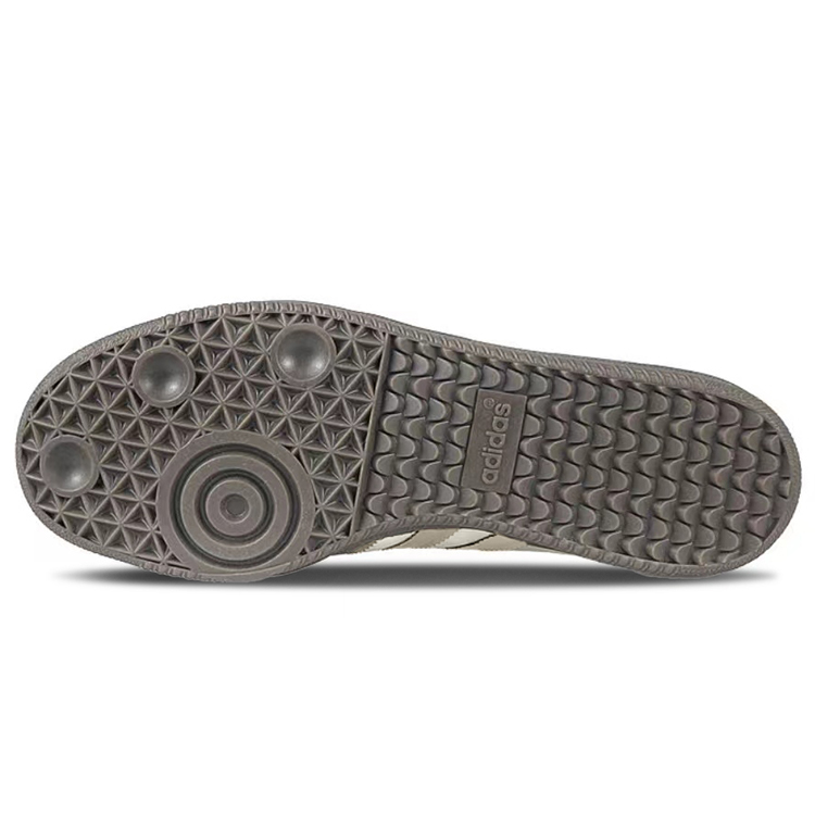 Adidas Originals SAMBA OG Slip-Resistant Cushioning Low-Top Skateboard Shoes Unisex Beige Gray