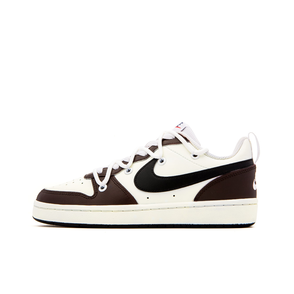Nike Court Borough Series Vintage Mocha, Amber Anti Slip Wear Resistant Low Top Skateboard Shoes Women's White Brown