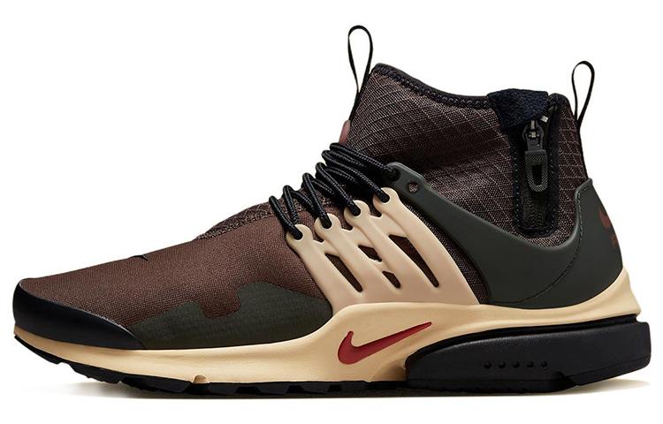 Nike Air Presto Mid Utility Baroque Brown Sesame Sequoia Canyon Rust