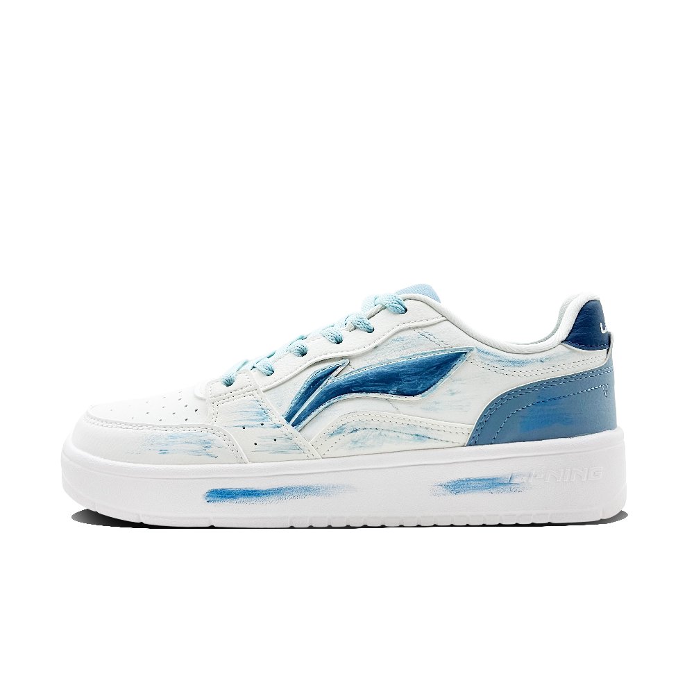 LiNing Treasure 2 Coverage Slip Resistant Low Top Skateboard Shoes Men's Sky Blue