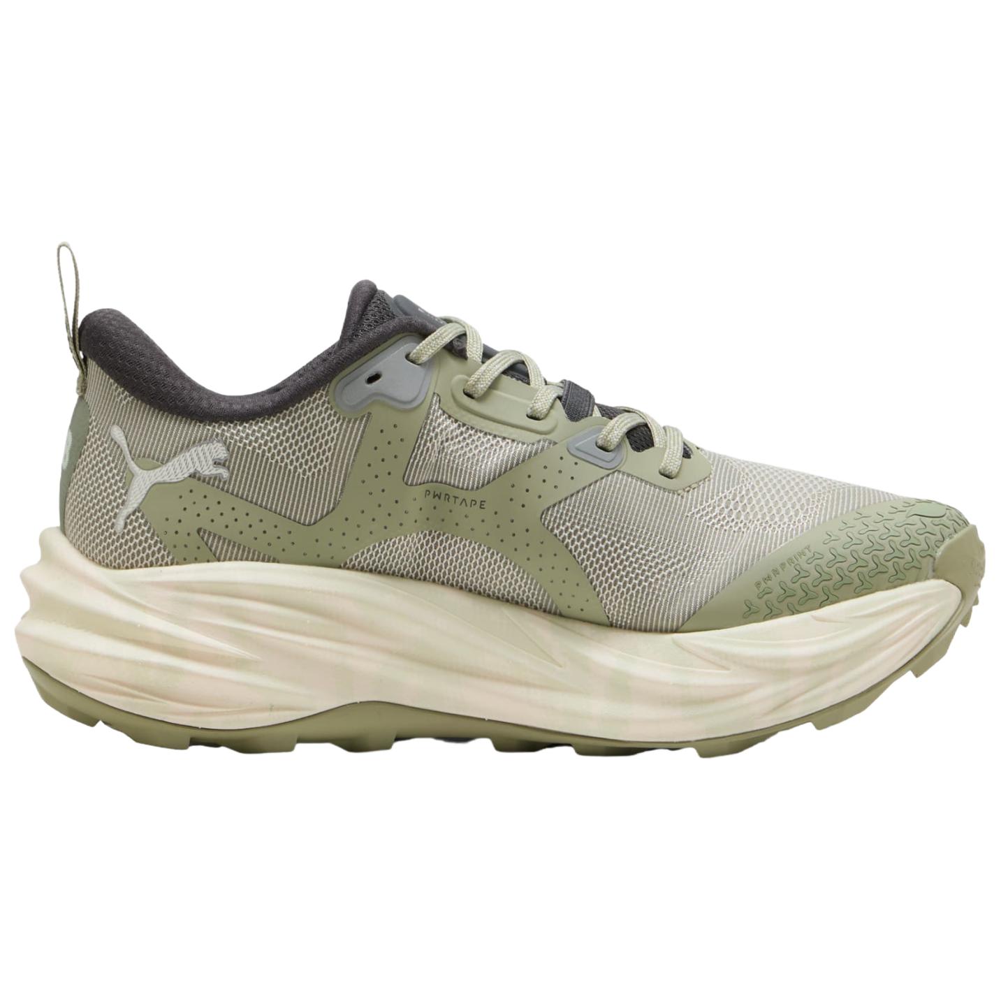 PUMA Voyage Nitro 4 Cushioning, Wear Resistant Running Shoes Unisex Green White