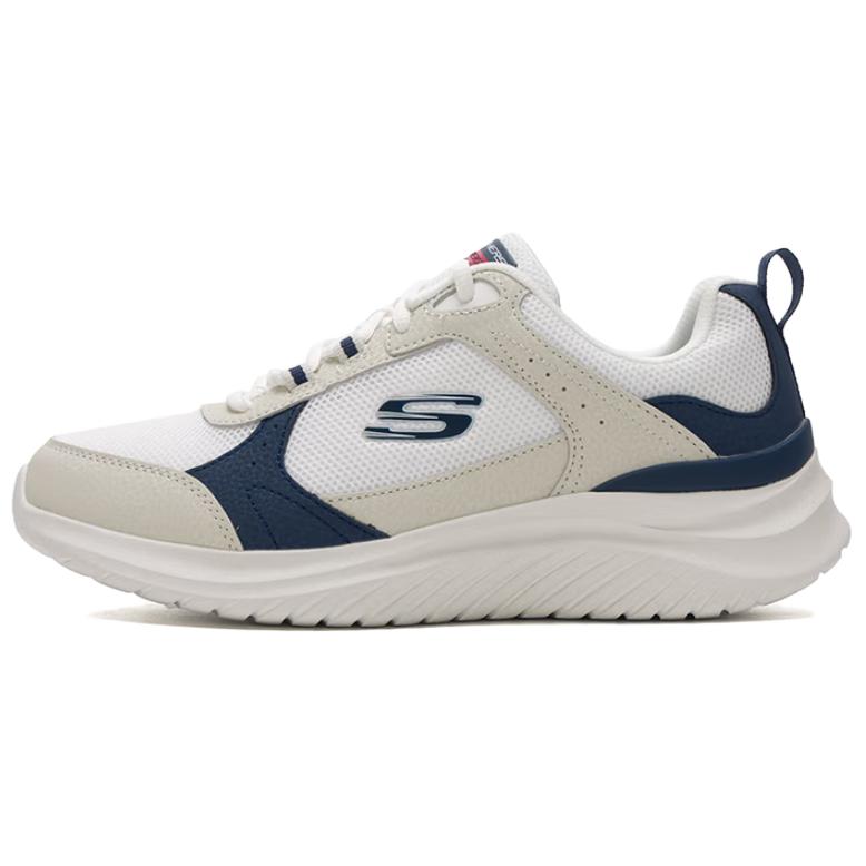 Skechers FLECTION 3.0 Abrasion Resistant Breathable Running Shoes Men's Ecru