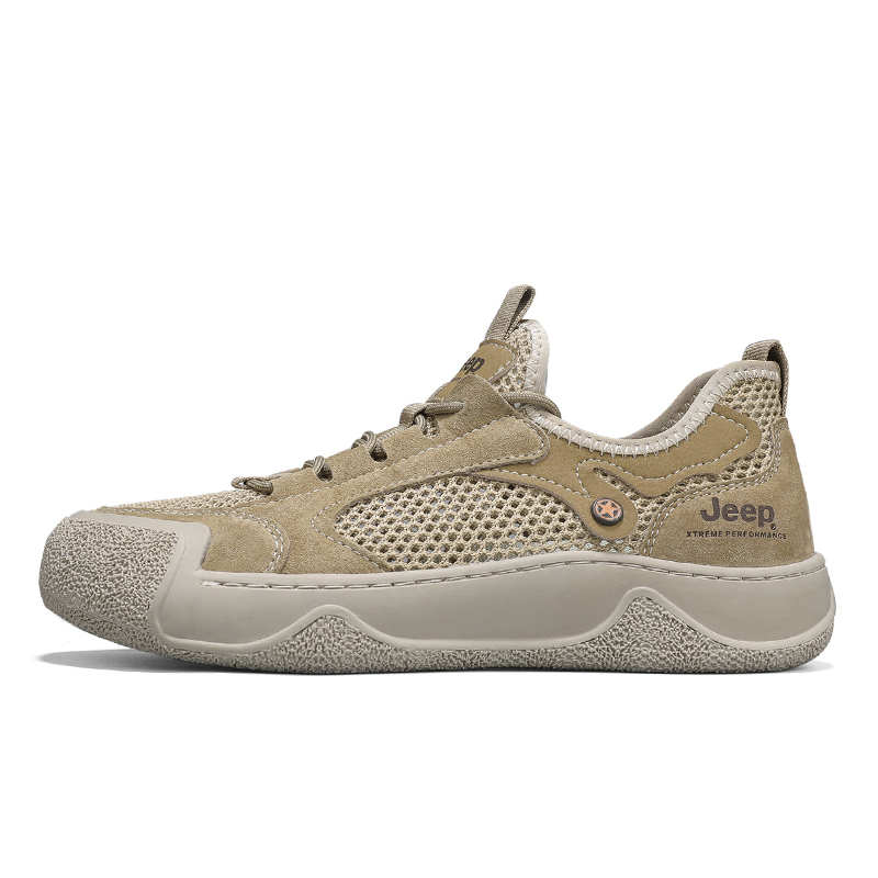 Jeep Skateboard Shoes Men Low Top Earth Yellow