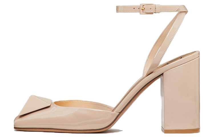Valentino One Stud High Heels 9cm Women's Pink