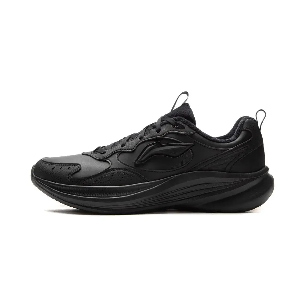 LiNing Light Breeze V2 Cushioning Rebound Abrasion Resistant Low Top Casual Running Shoes Men's Black