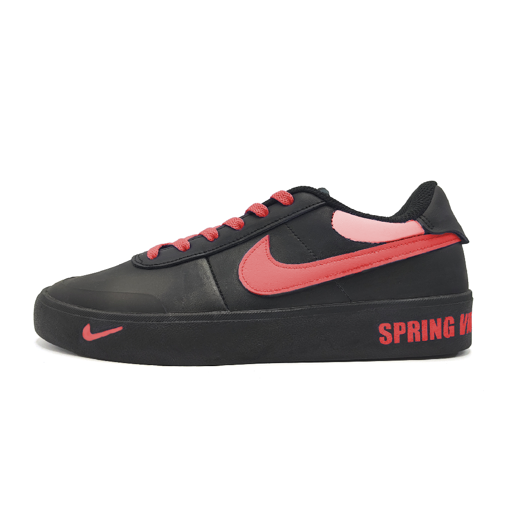 Nike Court Shot Lifestyle Passion Abrasion Resistant Low Top Skateboard Shoes Unisex Black Pink