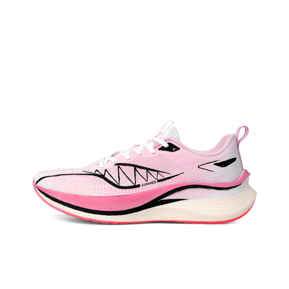LiNing Red Hare 7 Pro Shock Absorbers Slip Resistant Low top Casual Running Shoes Unisex Pink