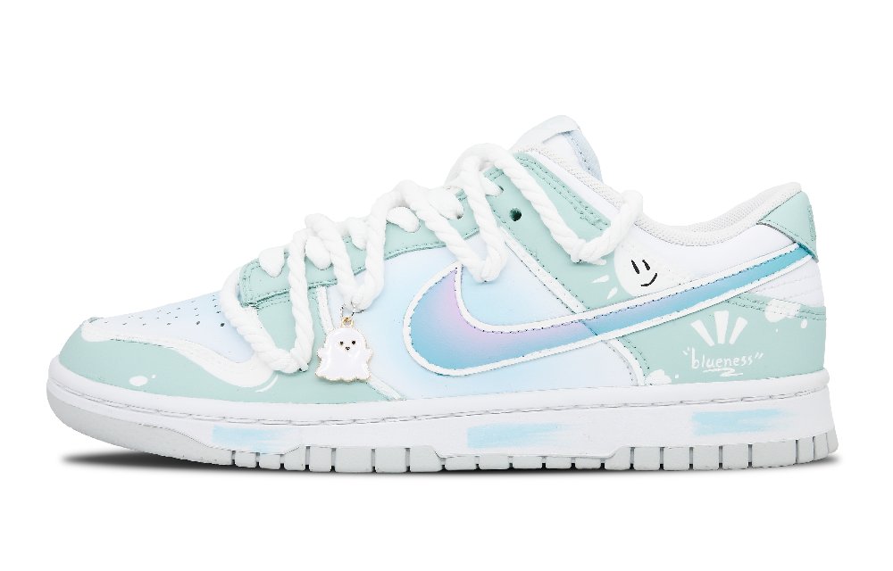 Nike Dunk Low Top Skateboard Shoes Men's Blue