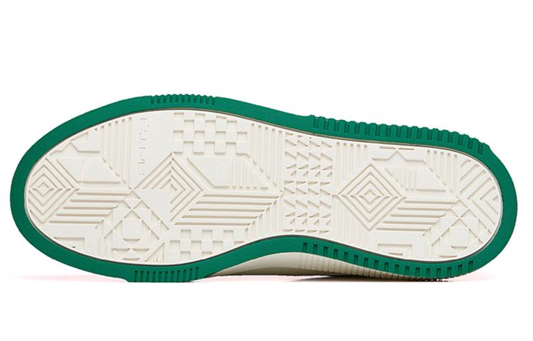 Anta Slip Resistant, Abrasion Resistant, Lightweight Low Top Skateboard Shoes Men's White Green