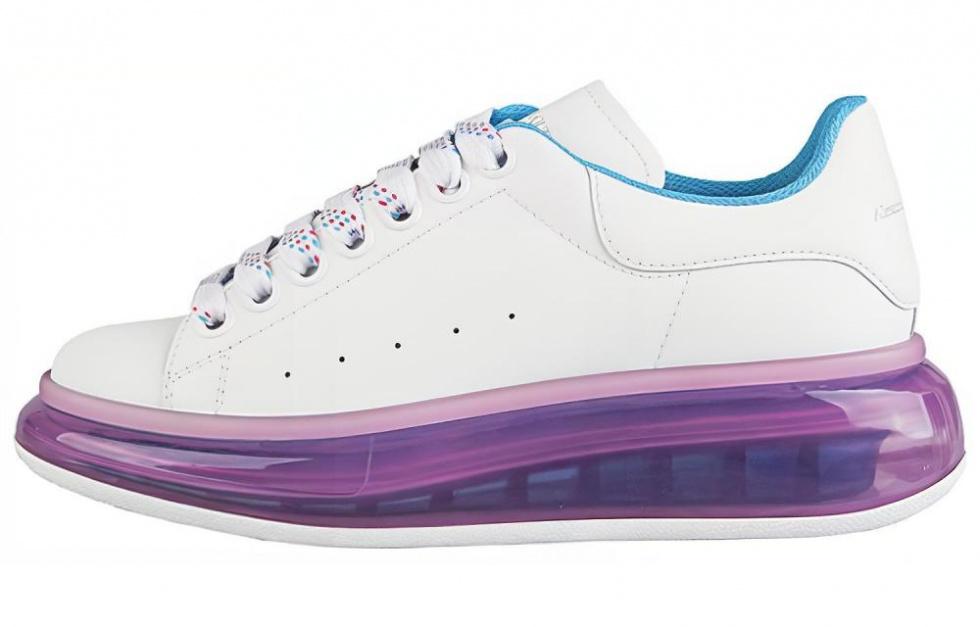 Alexander McQueen Oversized Sneaker 'Transparent Sole   White Purple' Women's