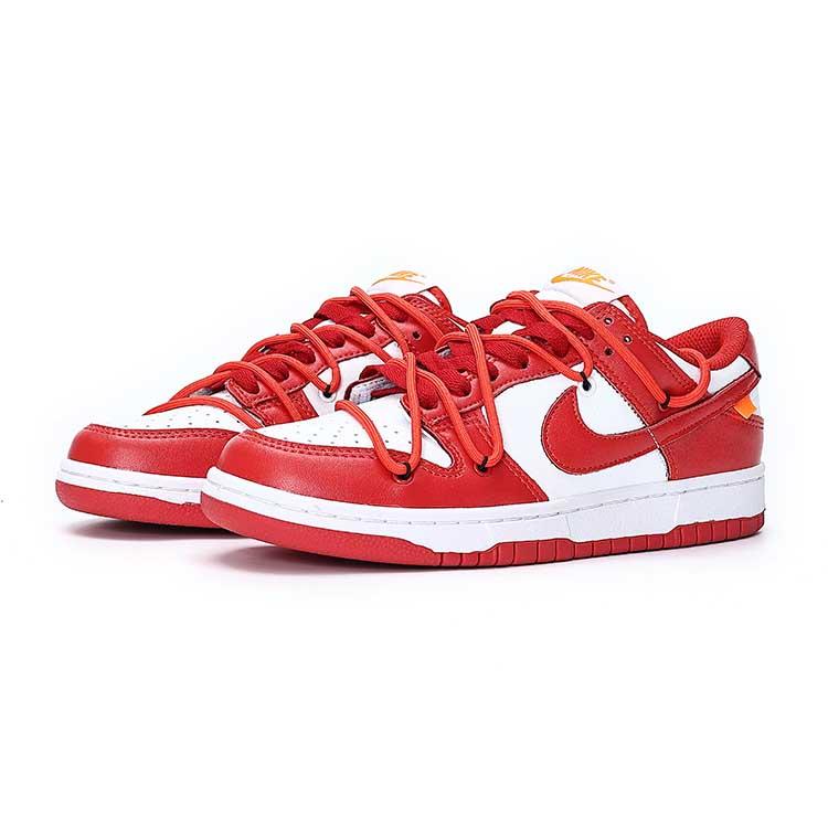 Nike Dunk Low Red X-Men Anti-Slip And Wear-Resistant Lightweight Low-Top Skateboard Shoes Men's White Red купить в интернет-магазине Yoocart с быстрой доставкой по России.