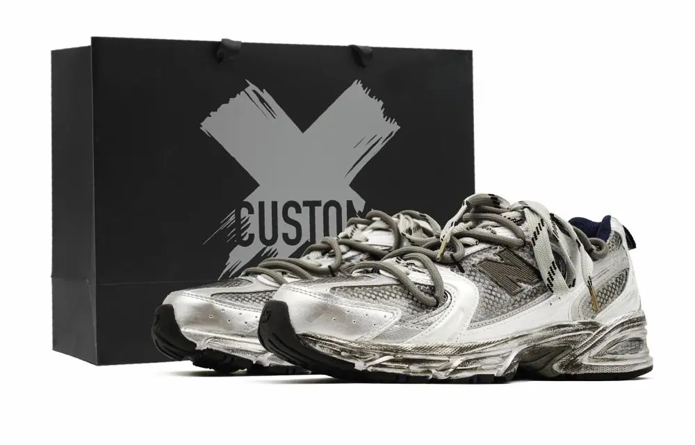 New Balance NB 530 Cushioning Abrasion Resistant Breathable Low top Running Shoes Unisex Gray