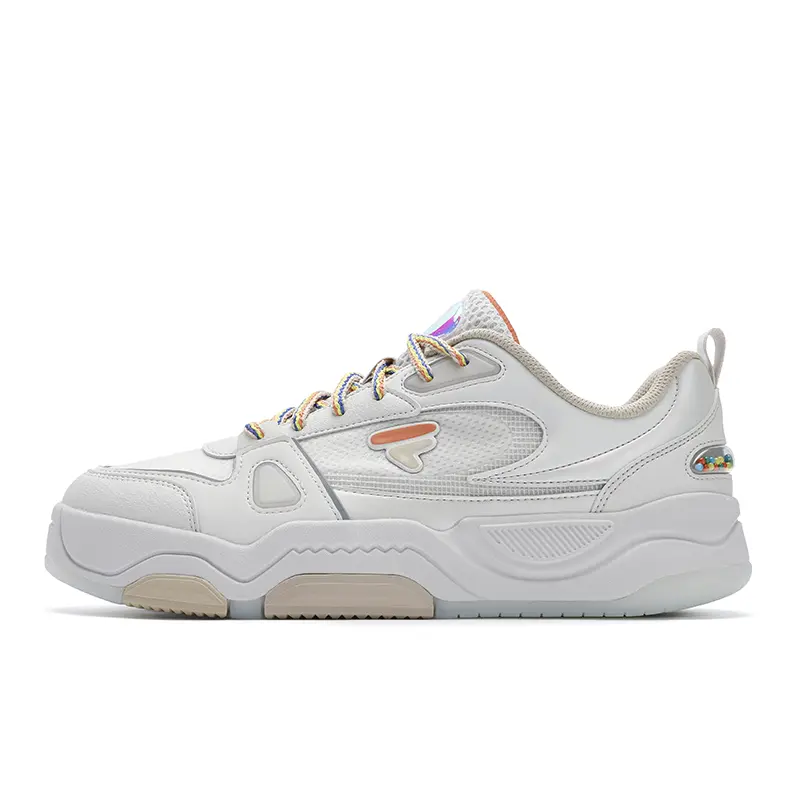 FILA FUSION BANK III Cool Skateboard Shoes 3 Colorful Early Summer Low Top Skateboard Shoes Men's White