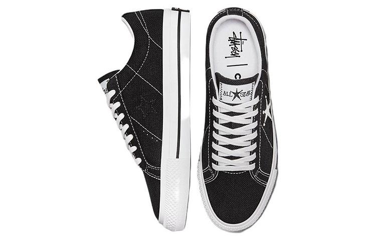 Converse X Stüssy One Star Ox Low 'Black/White' Sneakers купить в интернет-магазине Yoocart с быстрой доставкой по России.