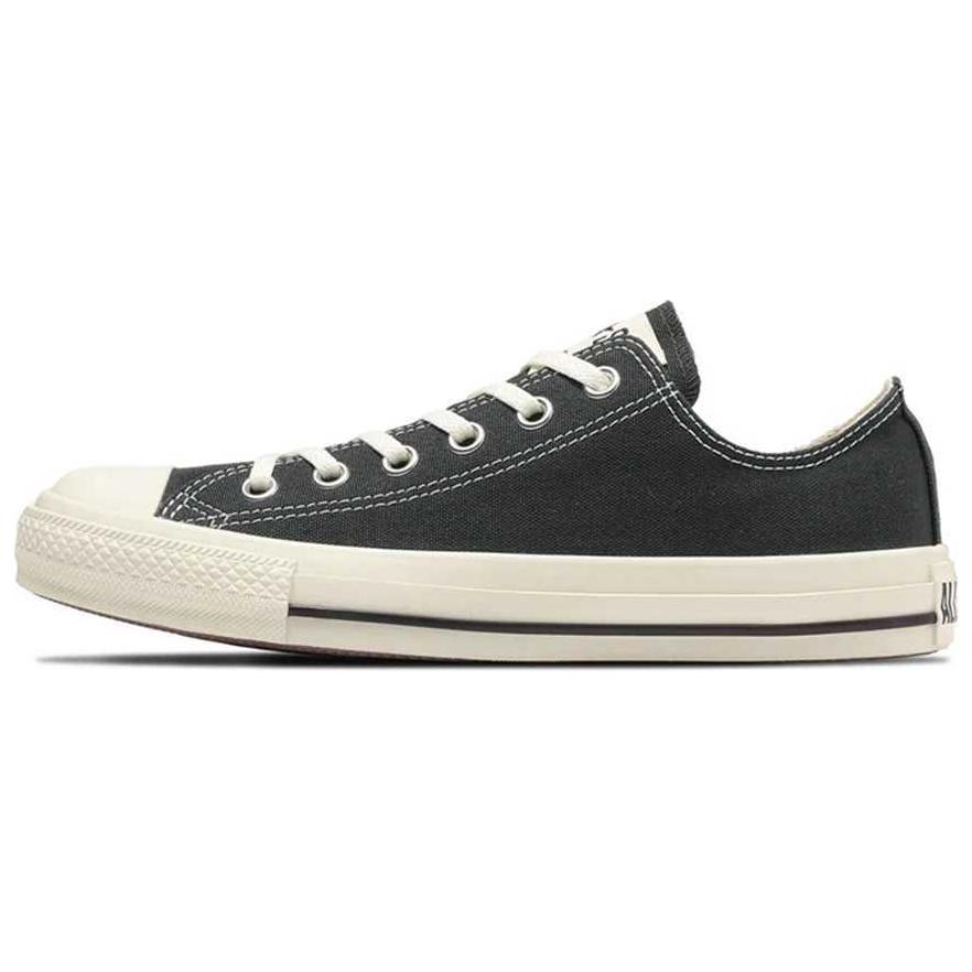 Converse All Star Washedcanvas OX Abrasion Resistant Shock Absorbers Low top Canvas Shoes Unisex Black