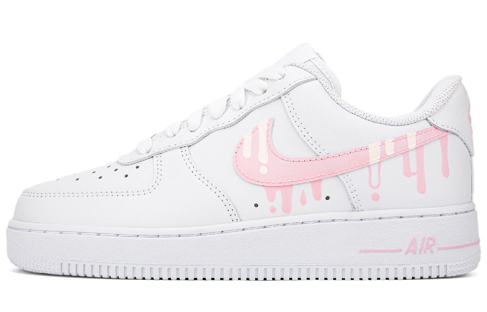 Nike Air Force 1 Slip Resistant, Abrasion Resistant, Lightweight Low top Skateboard Shoes Women's Pink White