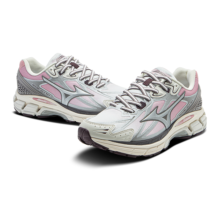 Mizuno Halo Mi Cushioning Anti-Slip Wear-Resistant Breathability Low-Top Running Shoes Women's White Gray Purple Red купить в интернет-магазине Yoocart с быстрой доставкой по России.