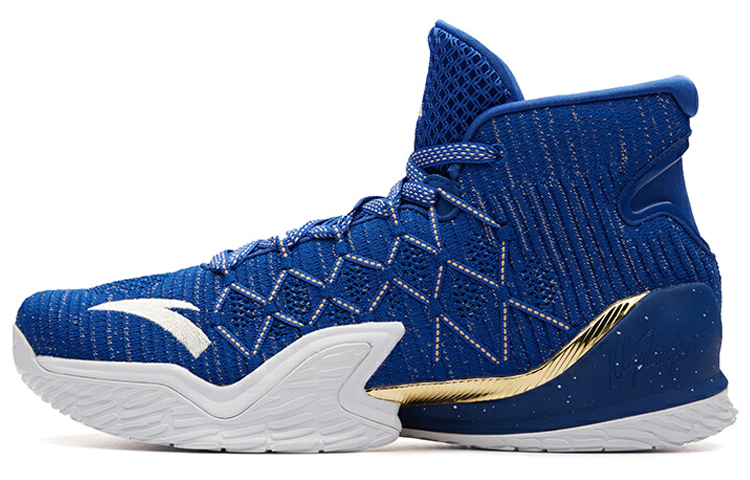 Anta KT3 Thompson High Top Basketball Shoes Men's Blue White Gold