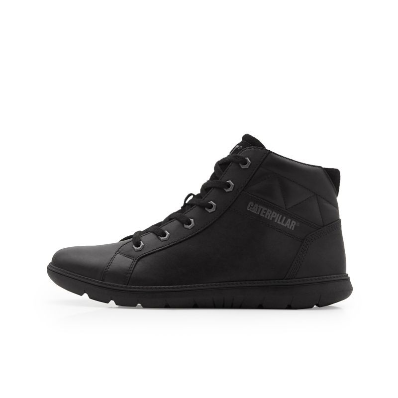 CAT CLAUDE MID B4C SS23 Anti-Slip Wear-Resistant High-Top Casual Shoes Men's Black