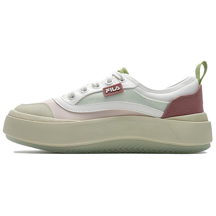 FILA JELLYFISH Abrasion Resistant Height Increasing Low top Canvas Shoes Women's Pink Green