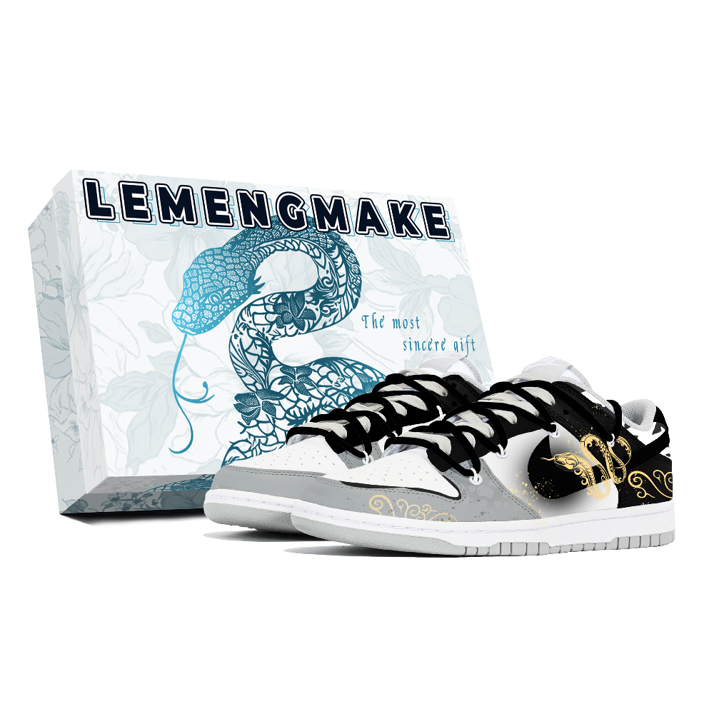 Nike Dunk Joy Lemon Abrasion-Resistant Low-Top Skateboard Shoes Men's White
