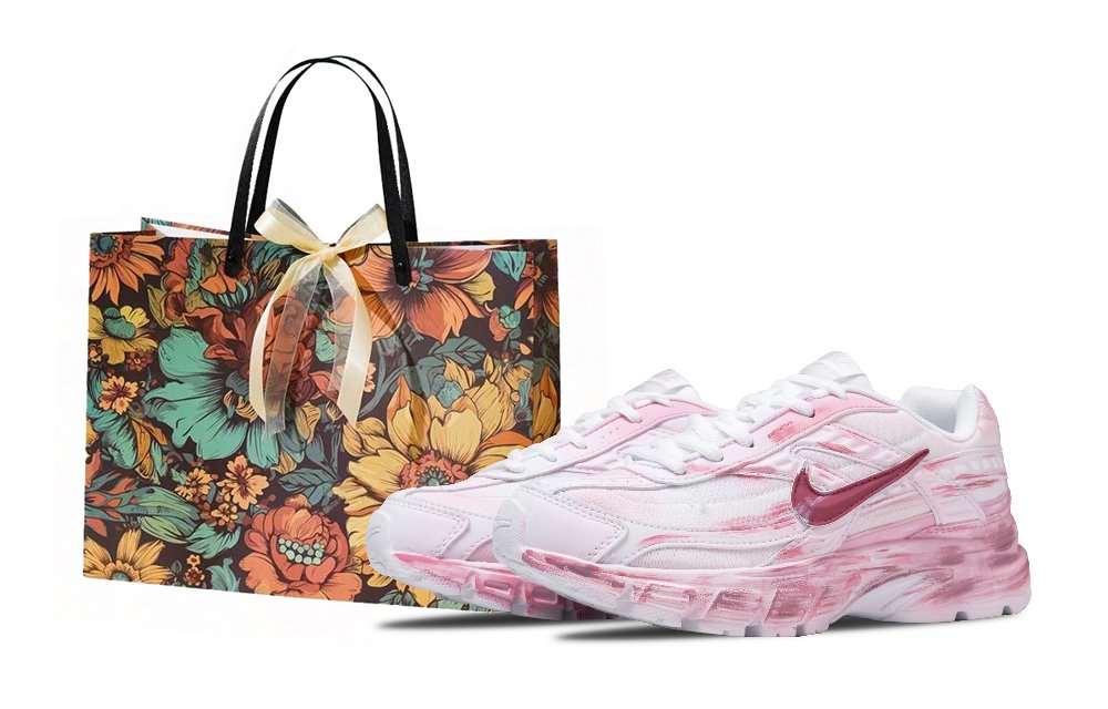 Nike Initiator Cushioning And Breathable Low Top Casual City Commute Running Shoes Women's Pink