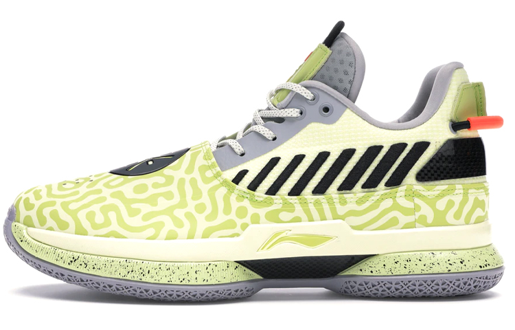 LiNing WOW 7 Way Of Wade 7 Cushioning Lightweight Low top Basketball Shoes Men's Green White