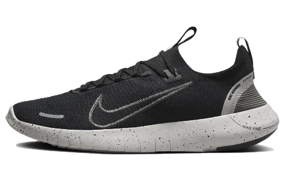 Nike Free RN Abrasion Resistant Breathable Low Top Running Shoes Men's Black