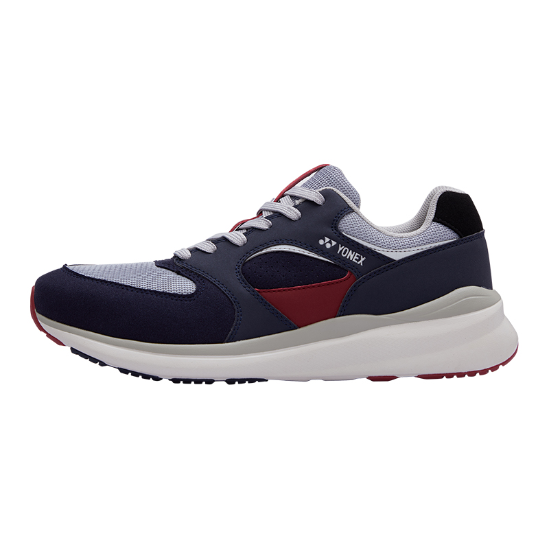 YONEX POWER CUSHION+ Mid Top Running Shoes Unisex Navy Blue Red
