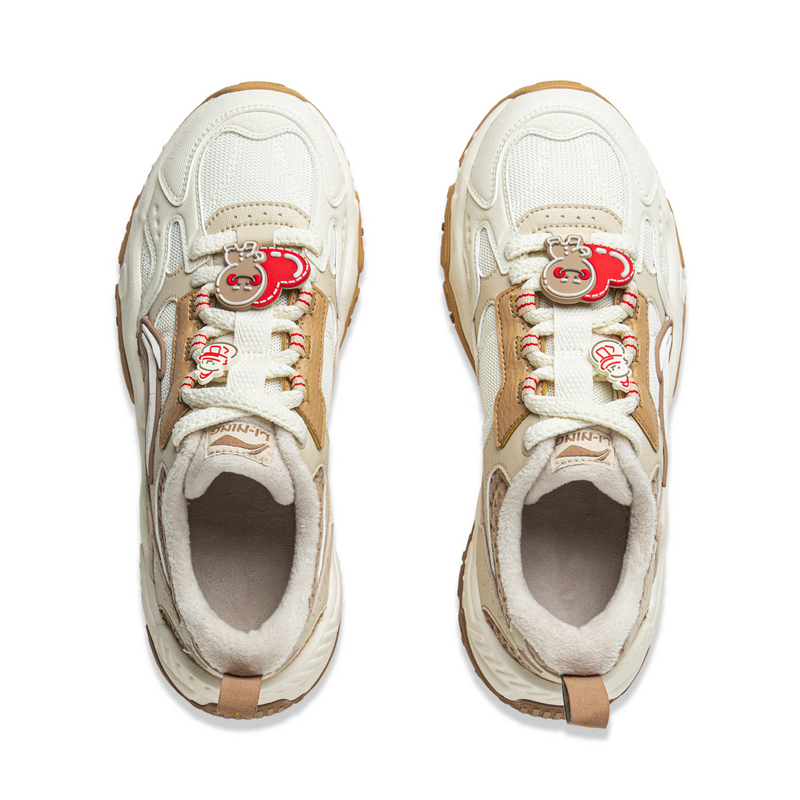 LiNing Brown Sugar Cushioning, Slip Resistant, Abrasion Resistant Support Low top Casual Shoes Women's Khaki купить в интернет-магазине Yoocart с быстрой доставкой по России.