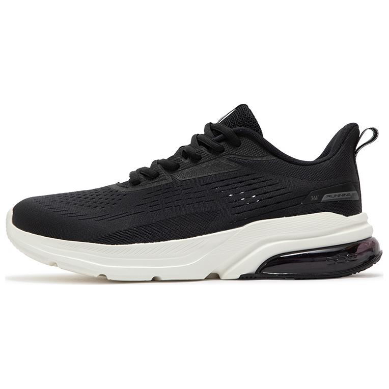 361° Wear-resistant And Lightweight Low-Top Casual Running Shoes Men's Black White