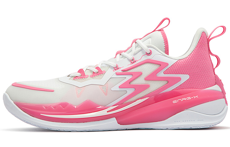 361° Big3 3.0 Durable Cushioning Low-Top Performance Basketball Shoes Men's White Pink